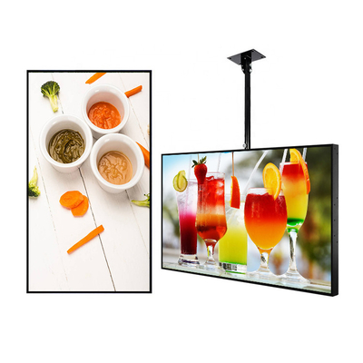 23.6" LCD Hanging Digital Signage Wall Mount Lcd Display Screen High Resolution 1920x1080